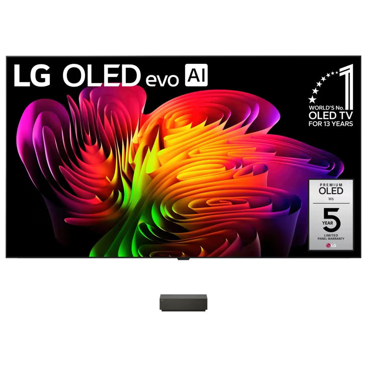 77 Inch Class LG OLED evo AI W6 4K Smart TV 2026 with Wallpaper Design and Supplied Flush Wall Mount